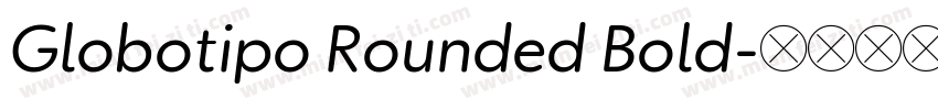 Globotipo Rounded Bold字体转换